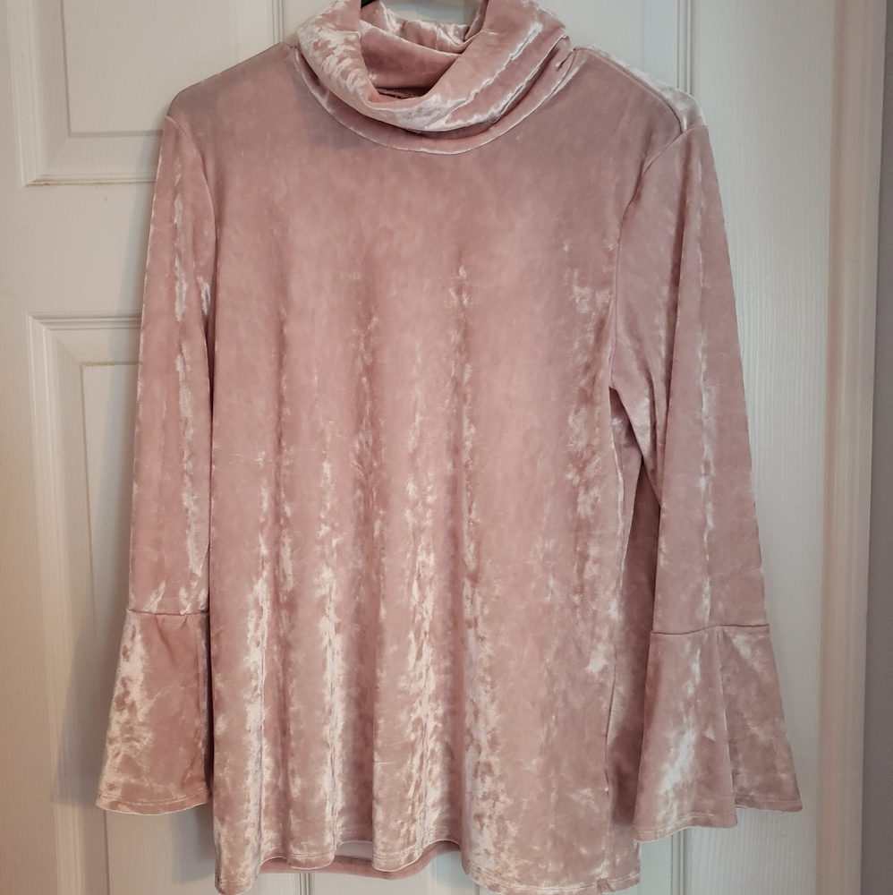 Pink Long-Sleeve Blouse